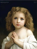 William Adolphe Bouguereau prayer Art A4 Photo Print