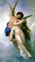William Adolphe Bouguereau psyche and amour 1889 Art A4 Photo Print