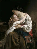 William Adolphe Bouguereau raising her up Art A4 Photo Print
