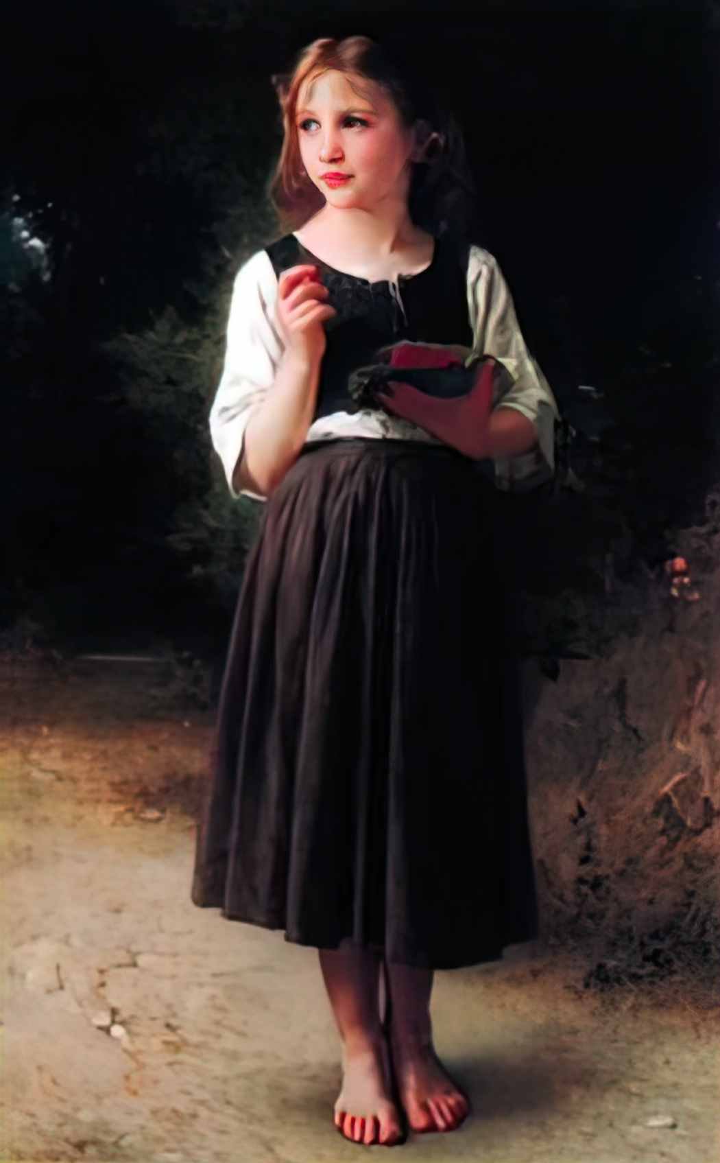 William Adolphe Bouguereau raspberry girl Art A4 Photo Print