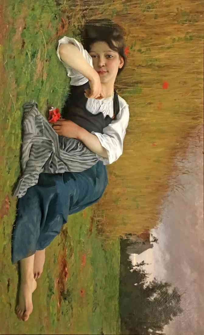 William Adolphe Bouguereau rest in harvest 2 A4 Photo Print