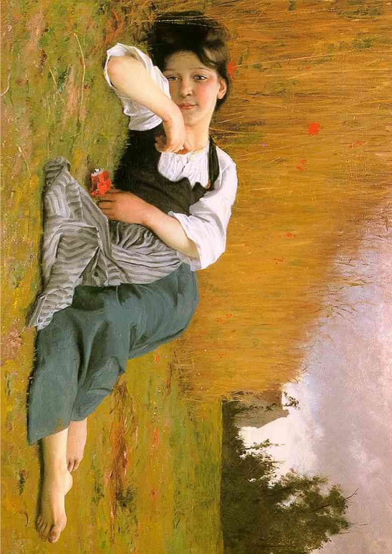 William Adolphe Bouguereau rest in harvest A4 Photo Print