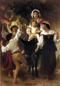 William Adolphe Bouguereau return from the harvest Art A4 Photo Print