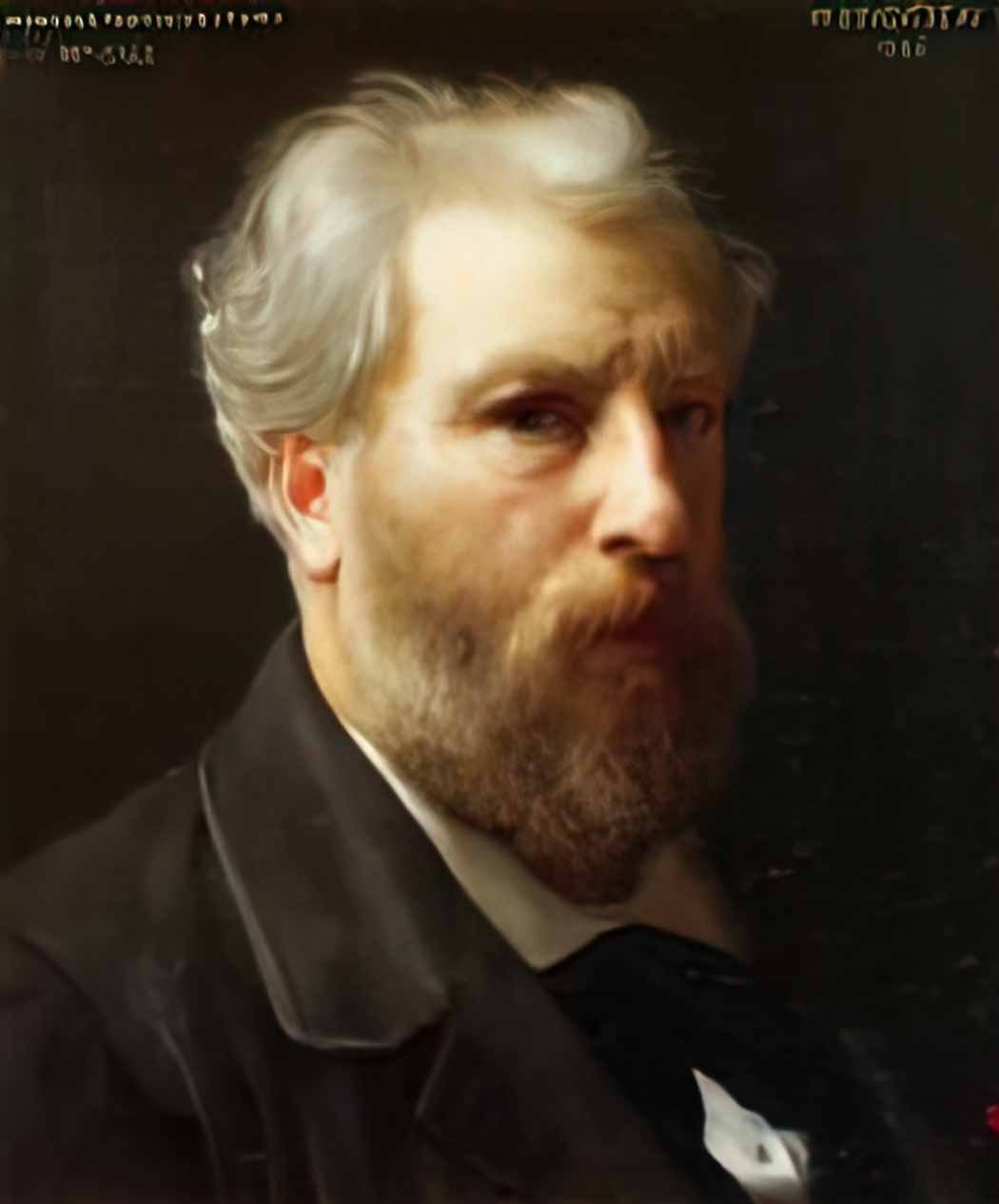 William Adolphe Bouguereau self portrait presented to m sage 1886 Art A4 Photo Print