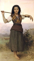 William Adolphe Bouguereau shepherdess 1889 Art A4 Photo Print