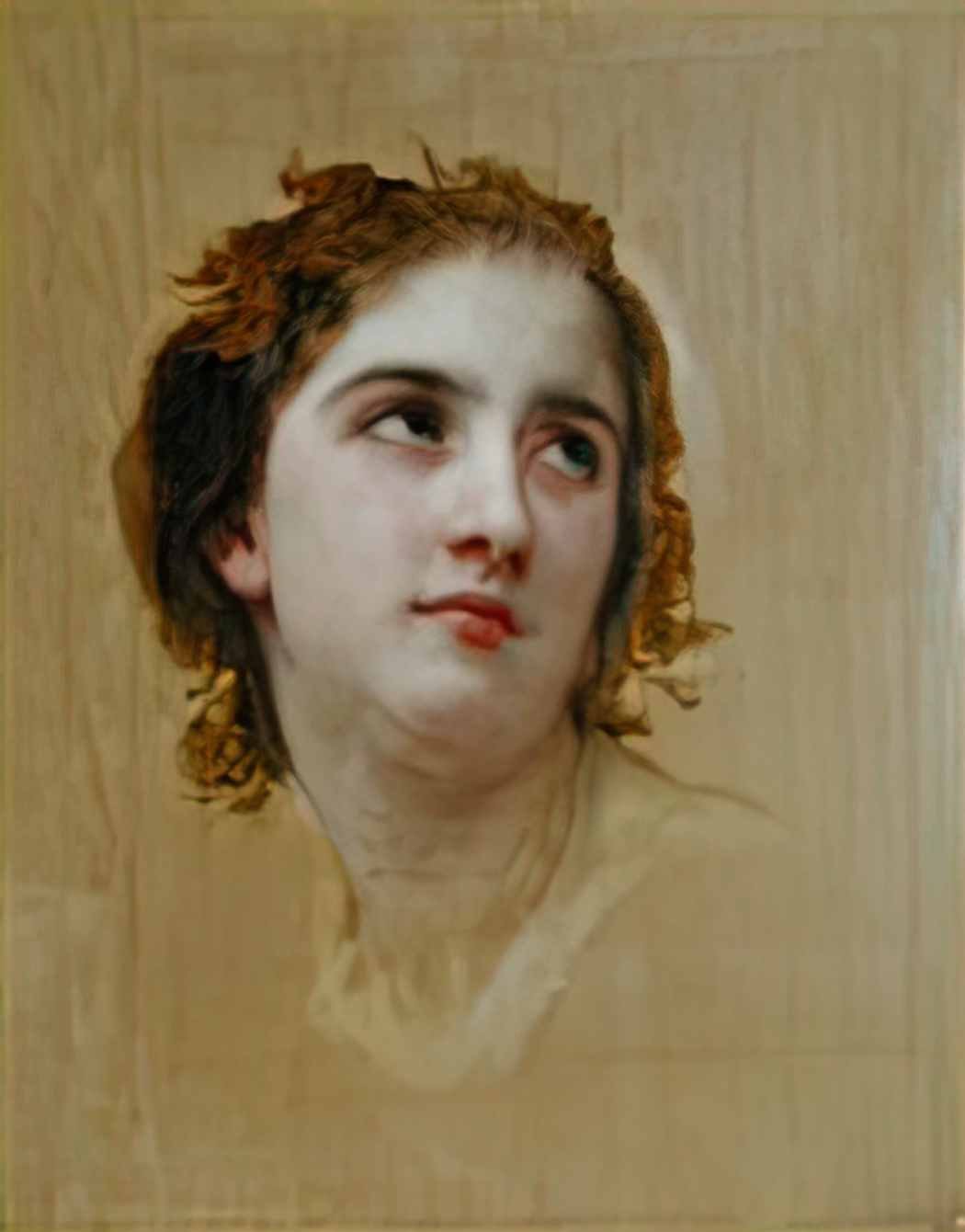 William Adolphe Bouguereau sketch of a young woman Art A4 Photo Print