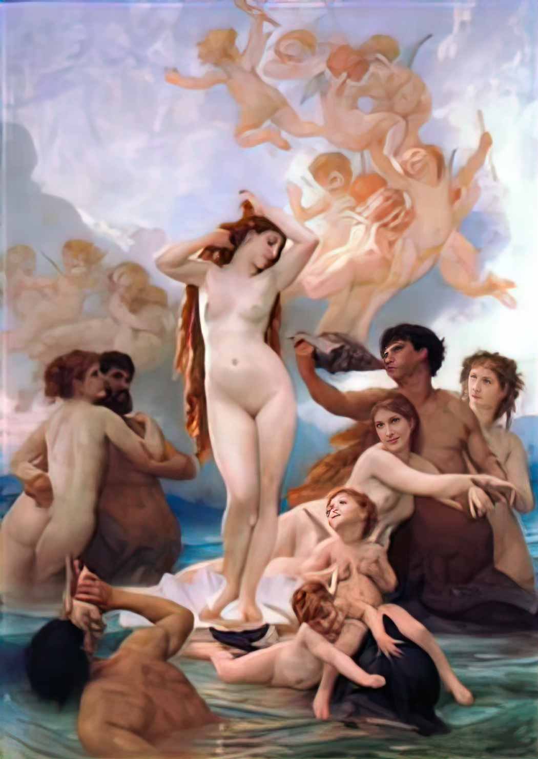 William Adolphe Bouguereau the birth of venus by william adolphe boug Art A4 Photo Print