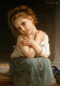 William Adolphe Bouguereau the chilly 1879 Art A4 Photo Print