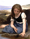 William Adolphe Bouguereau the crab 1869 Art A4 Photo Print