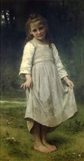 William Adolphe Bouguereau the curtsey 1898 Art A4 Photo Print