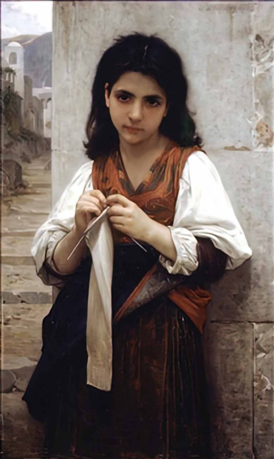 William Adolphe Bouguereau the little knitter.png!PinterestSmall Art A4 Photo Print
