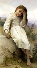 William Adolphe Bouguereau the little marauder 1900 Art A4 Photo Print