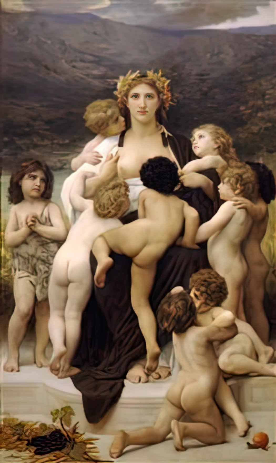 William Adolphe Bouguereau the motherland 1883 Art A4 Photo Print