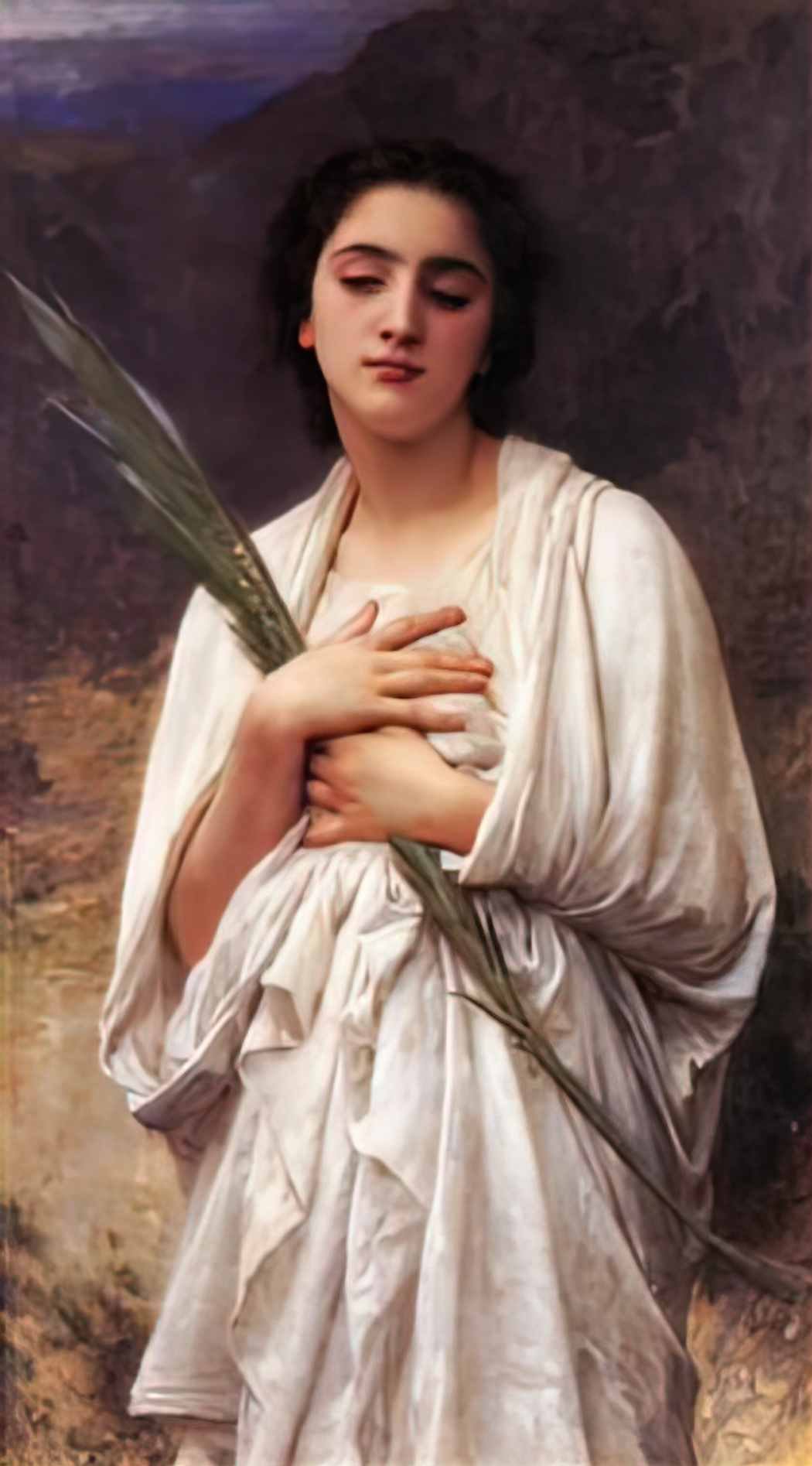 William Adolphe Bouguereau the palm leaf Art A4 Photo Print