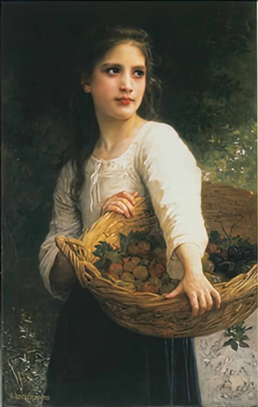 William Adolphe Bouguereau the plums Art A4 Photo Print
