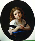 William Adolphe Bouguereau the prayer 1865 Art A4 Photo Print