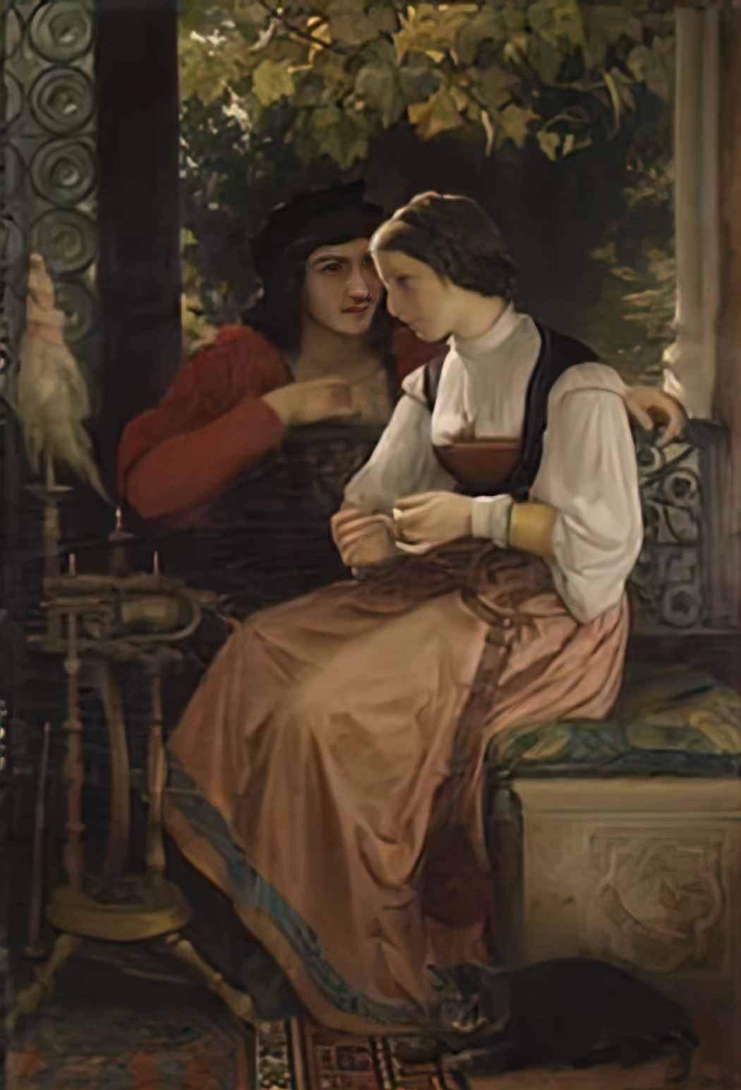 William Adolphe Bouguereau the proposal 1872 Art A4 Photo Print