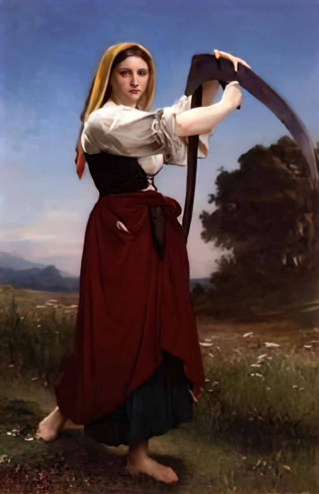 William Adolphe Bouguereau the reaper Art A4 Photo Print