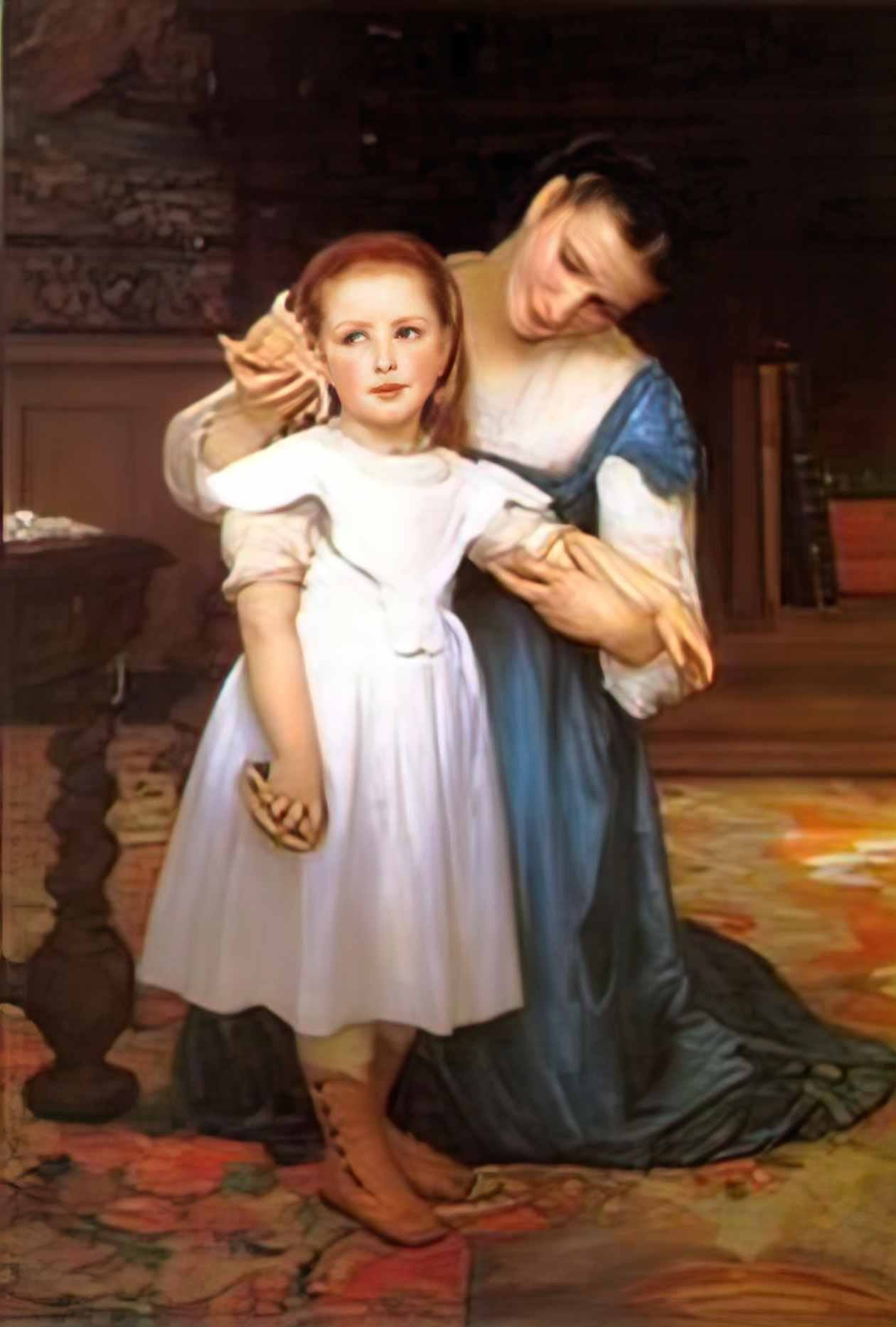 William Adolphe Bouguereau the shell 1871 Art A4 Photo Print