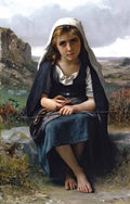 William Adolphe Bouguereau the shepherdess Art A4 Photo Print