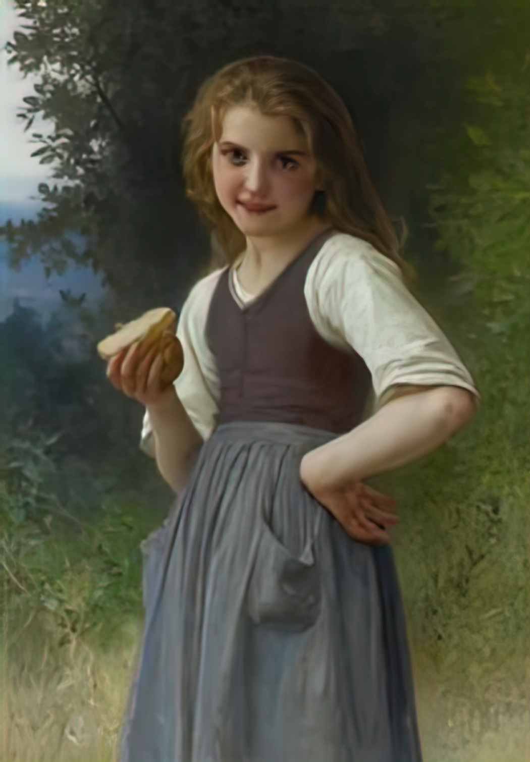 William Adolphe Bouguereau the taste of the fields Art A4 Photo Print