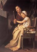 William Adolphe Bouguereau the thank offering 1867 Art A4 Photo Print
