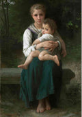 William Adolphe Bouguereau the two sisters 1877 CROP A4 Photo Print