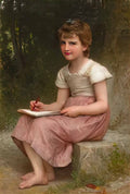 William Adolphe Bouguereau une vocation Art A4 Photo Print