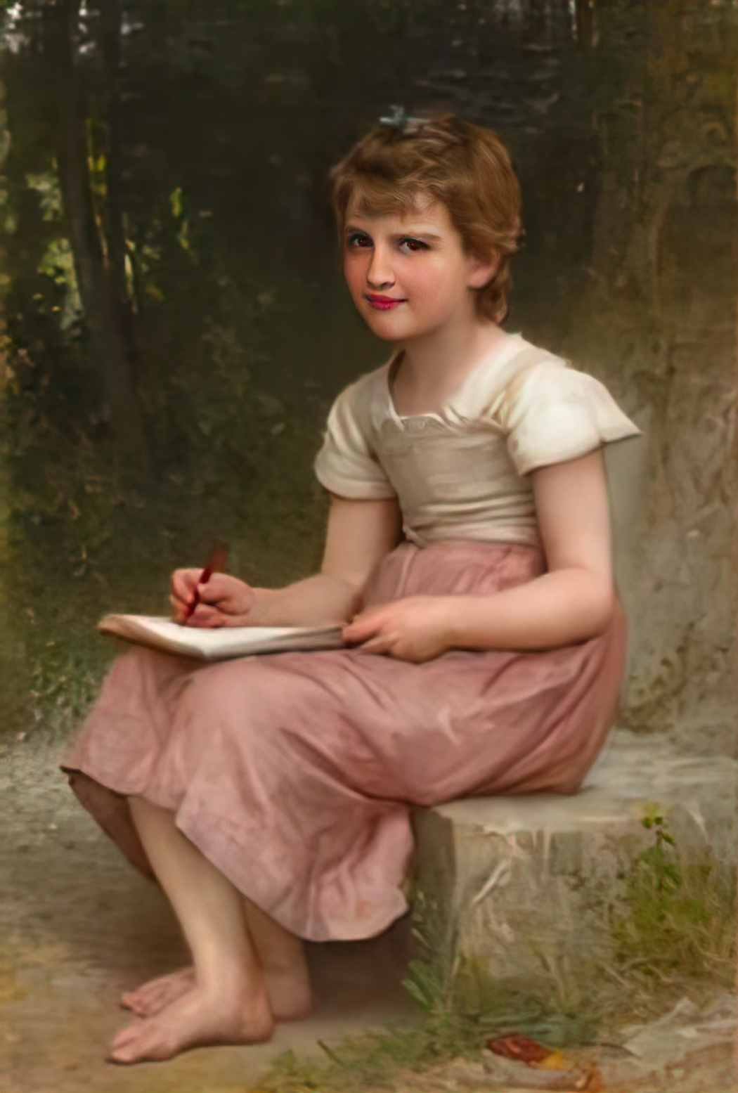 William Adolphe Bouguereau une vocation Art A4 Photo Print
