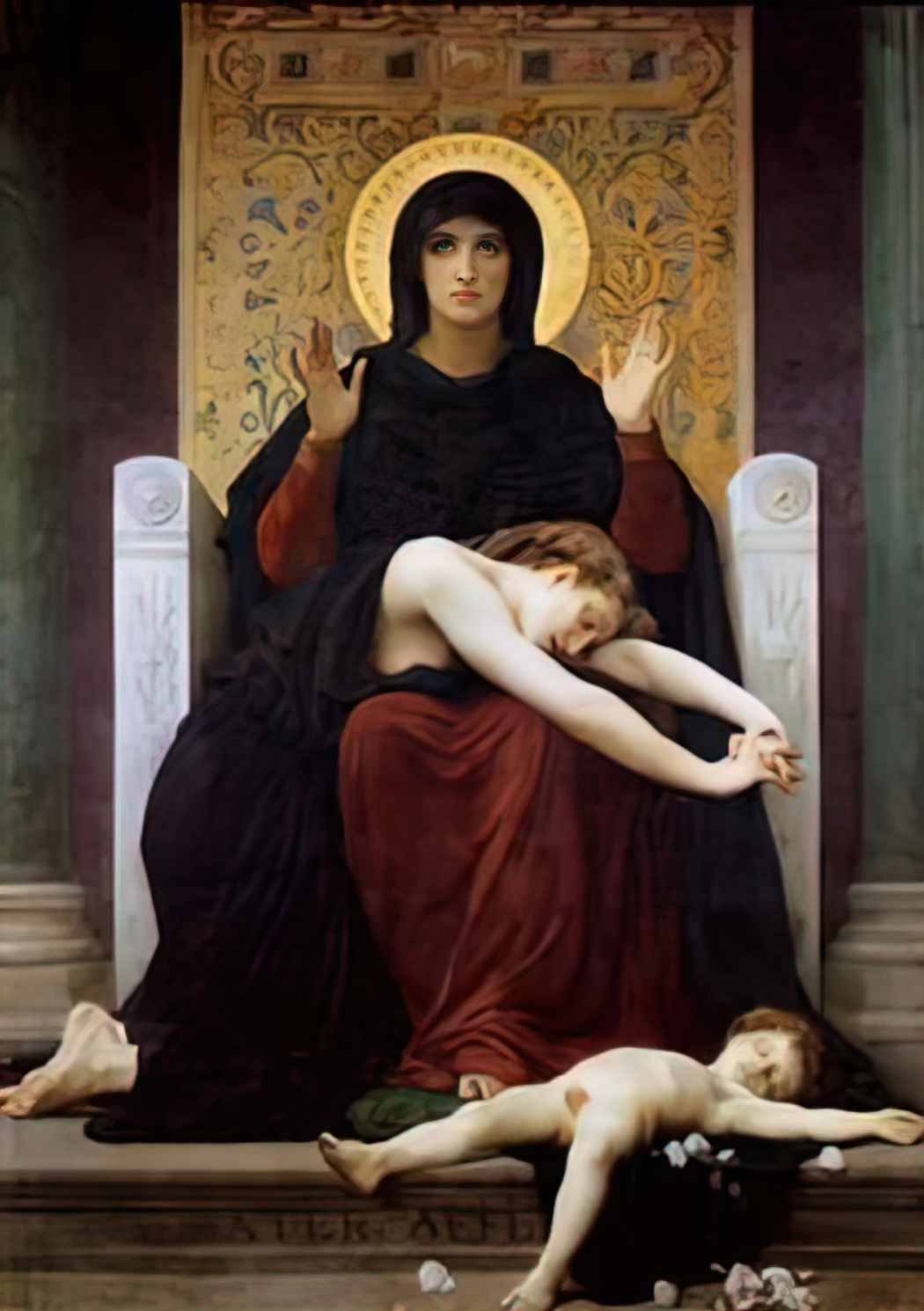 William Adolphe Bouguereau virgin comforter Art A4 Photo Print