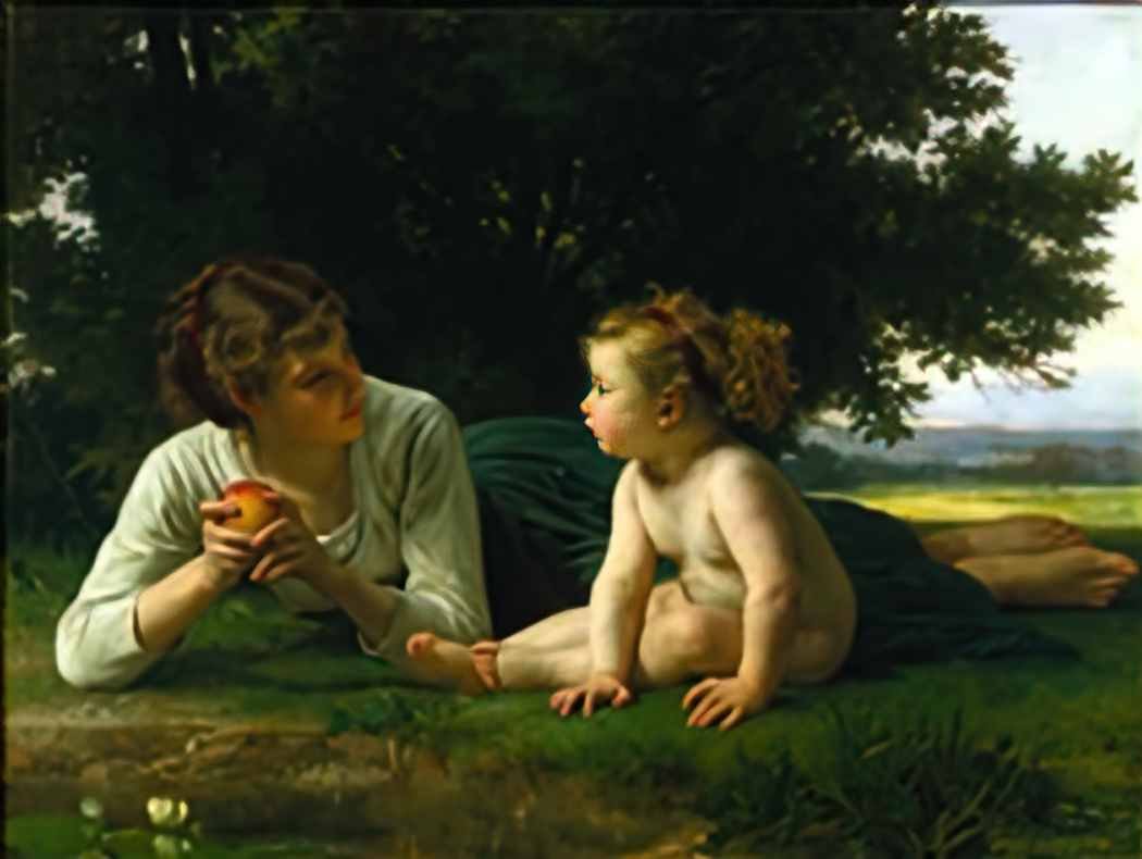 William Adolphe Bouguereau william adolphe bouguereau 1825 1905 tempt Art A4 Photo Print