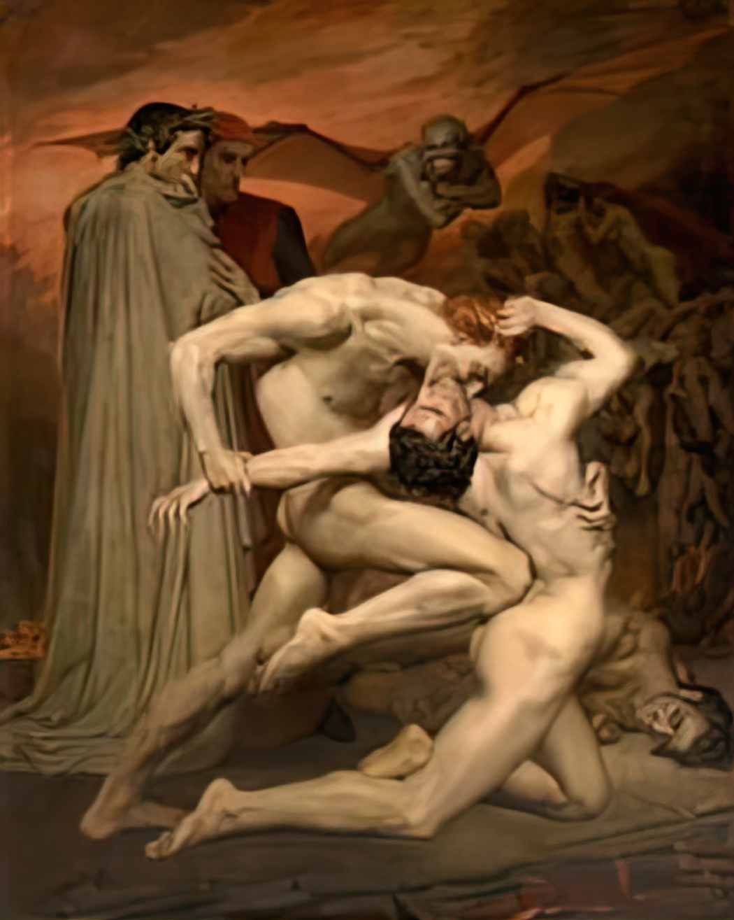 William Adolphe Bouguereau william bouguereau dante and virgile 2 Art A4 Photo Print