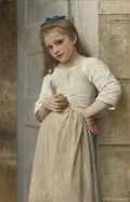 William Adolphe Bouguereau yvonne on the doorstep 1901 Art A4 Photo Print