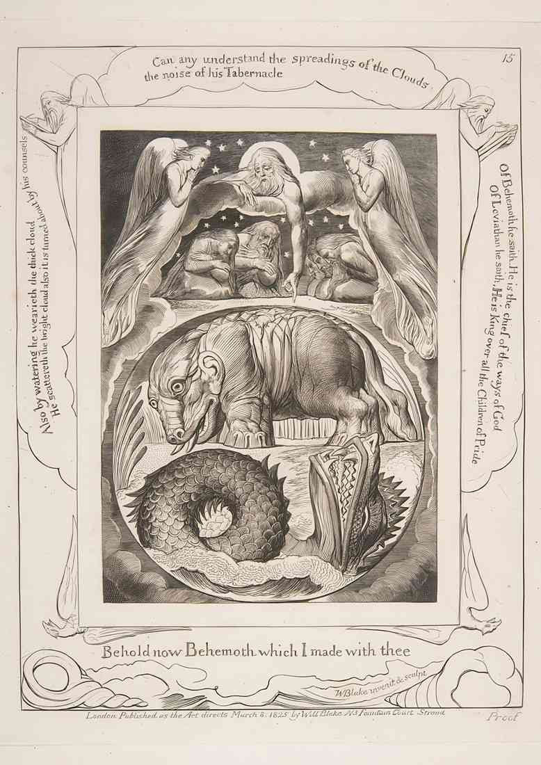 William Blake Behemoth And Leviathan From The Book Of Job 2