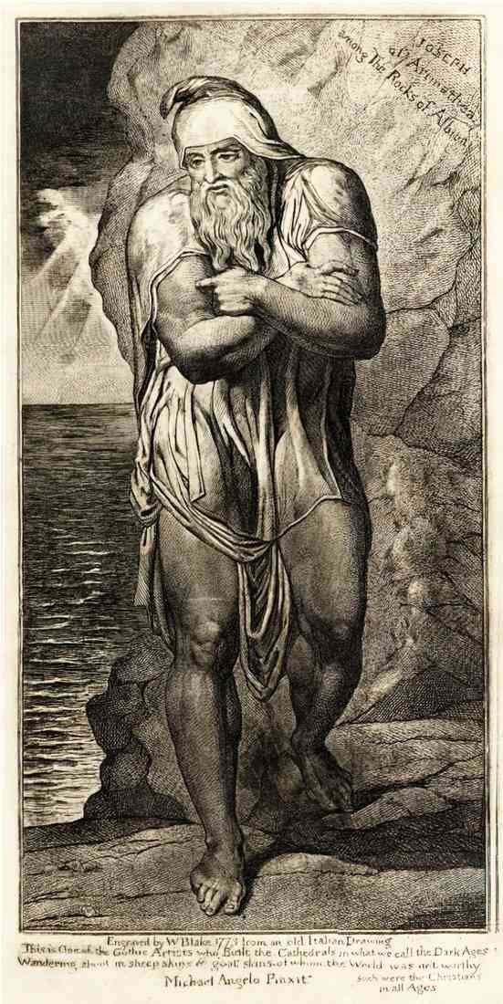 William Blake Joseph Of Arimathea Among The Rocks Of Albion A4 Photo Print