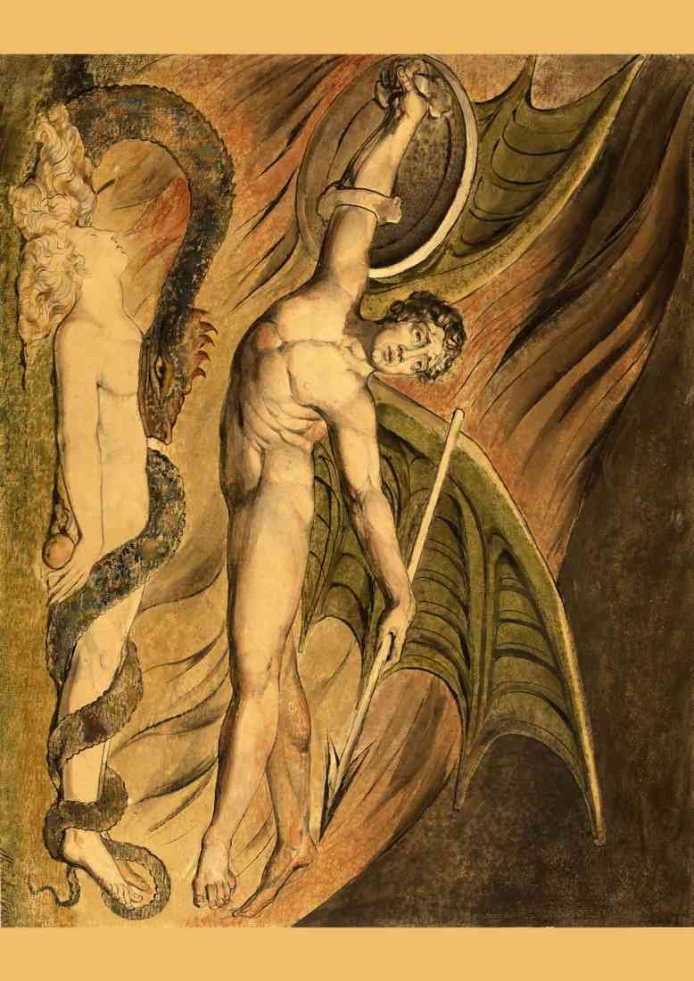 William Blake Satan Exulting Over Eve A4 Photo Print