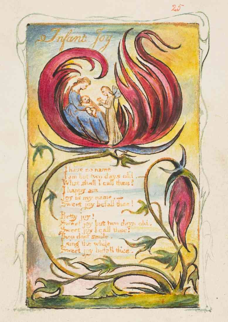 William Blake Songs Of Innocence Infant Joy 2 A4 Photo Print