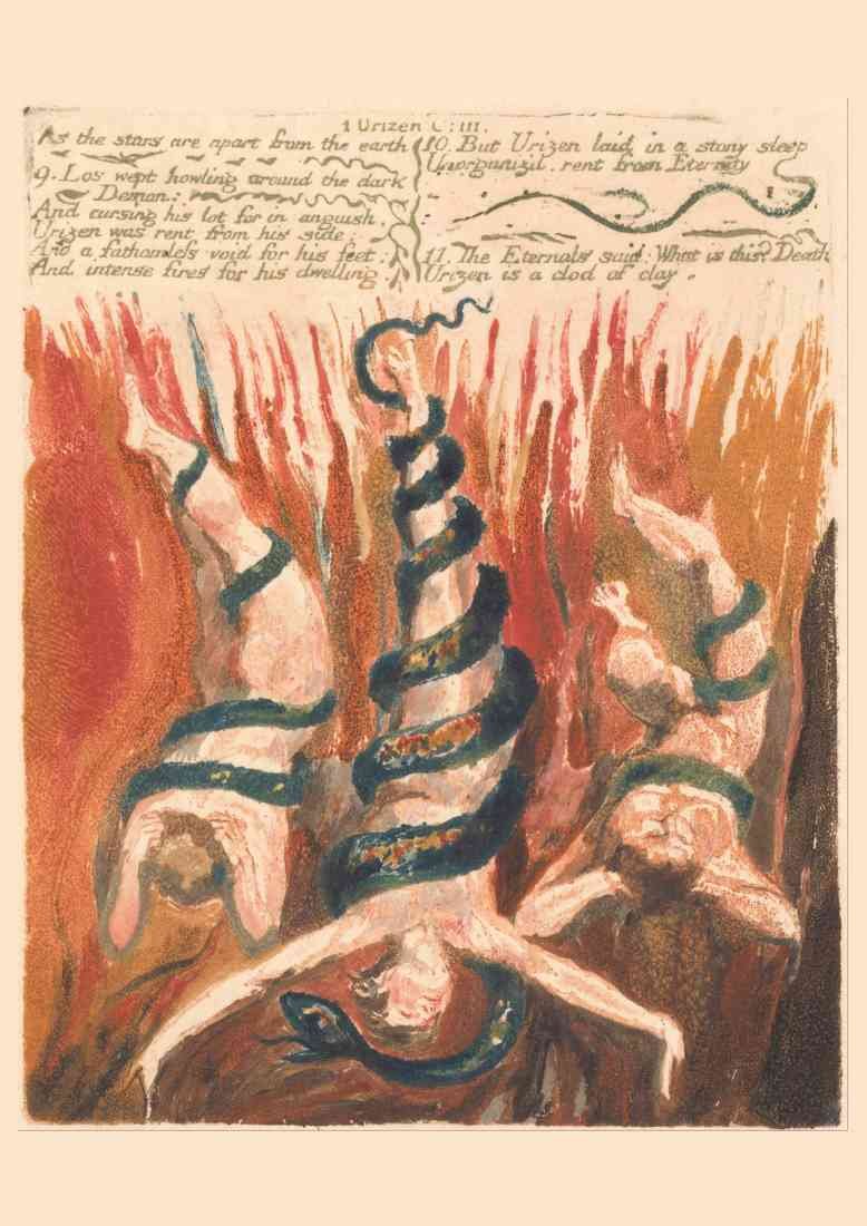 William Blake The First Book Of Urizen As The Stars Are Apart From The Earth A4 Photo Print