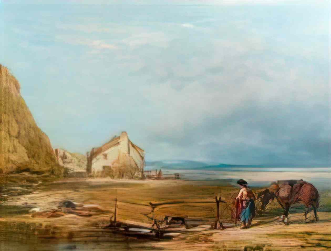 William Collins hall sands devonshire 1846 Art A4 Photo Print