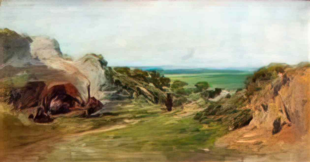 William Collins landscape the gypsy camp Art A4 Photo Print
