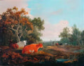 William Collins landscape with cattle Art A4 Photo Print
