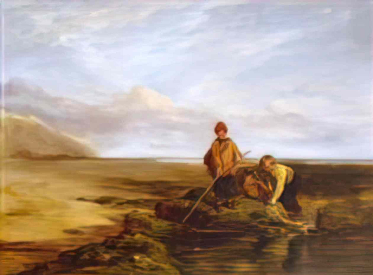 William Collins prawn fishing 1828 Art A4 Photo Print