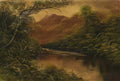 William Collins river scene with trees and mountains Art A4 Photo Print
