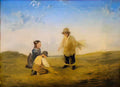 William Collins three figures gathering wheat Art A4 Photo Print
