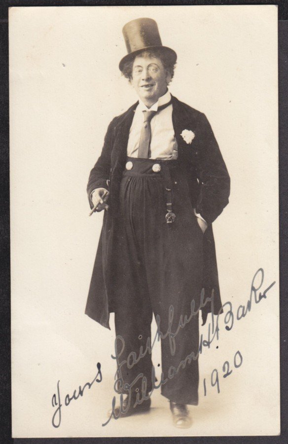 William H Barker 1920 Comedian In Costume Vintage A4 Photo Print