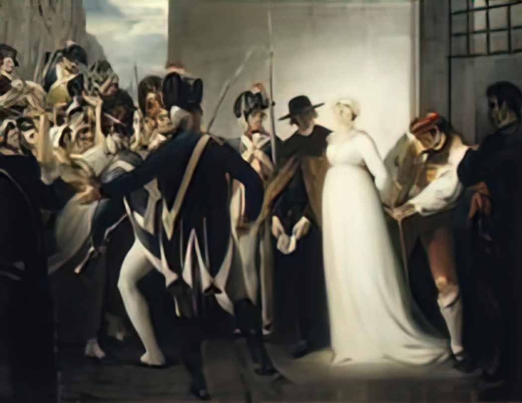 William Hamilton marie antoinette being taken to her execution on 16 Art A4 Photo Print