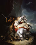 William Hamilton the wolves descending from the alps 1794 Art A4 Photo Print