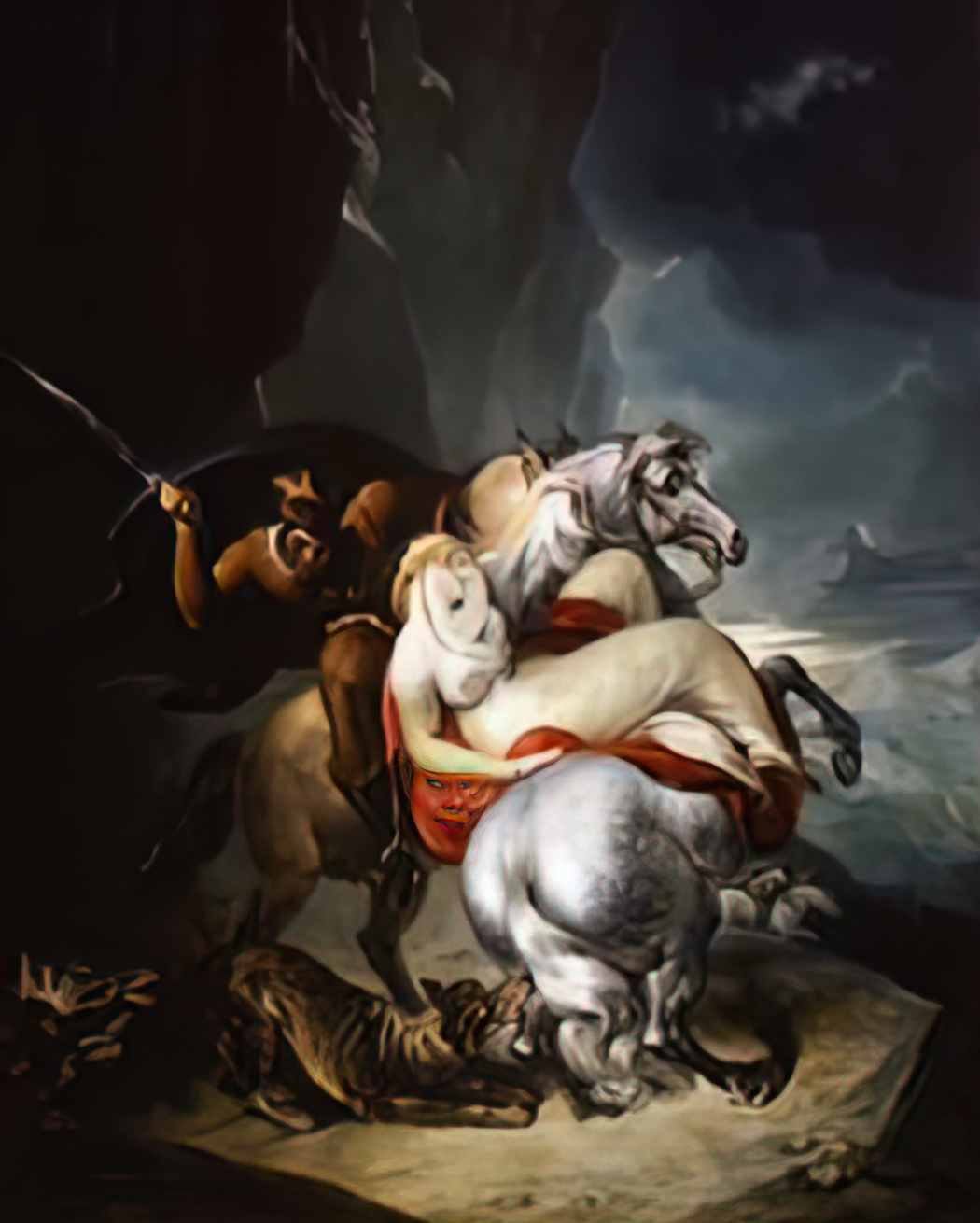 William Hamilton the wolves descending from the alps 1794 Art A4 Photo Print