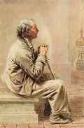 William Henry Hunt william henry hunt rustic devotion c1840 meisterdr Art A4 Photo Print