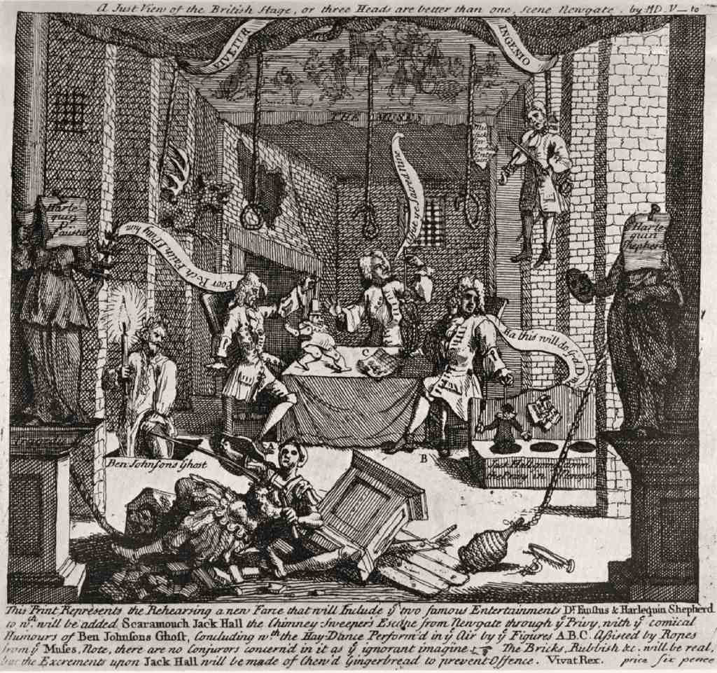 William Hogarth A Just Viewo The British Stage Vintage A4 Photo Print